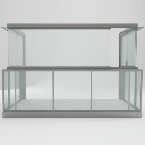 410 ramfri lucka med glashörn