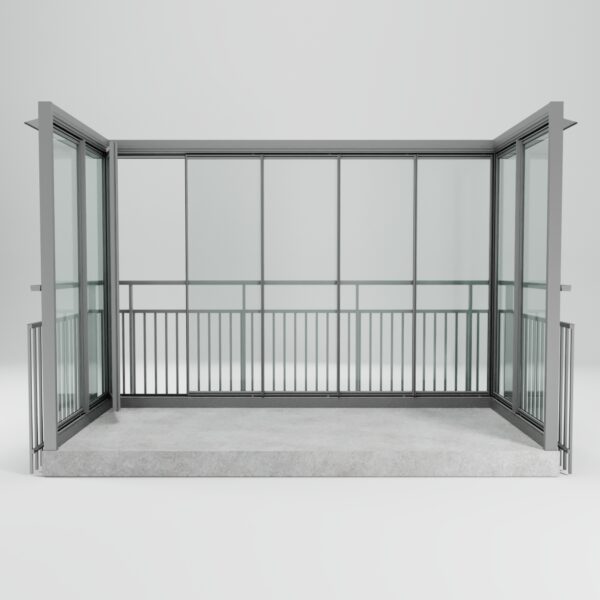 410 Våningshöga dörrar med smal ram